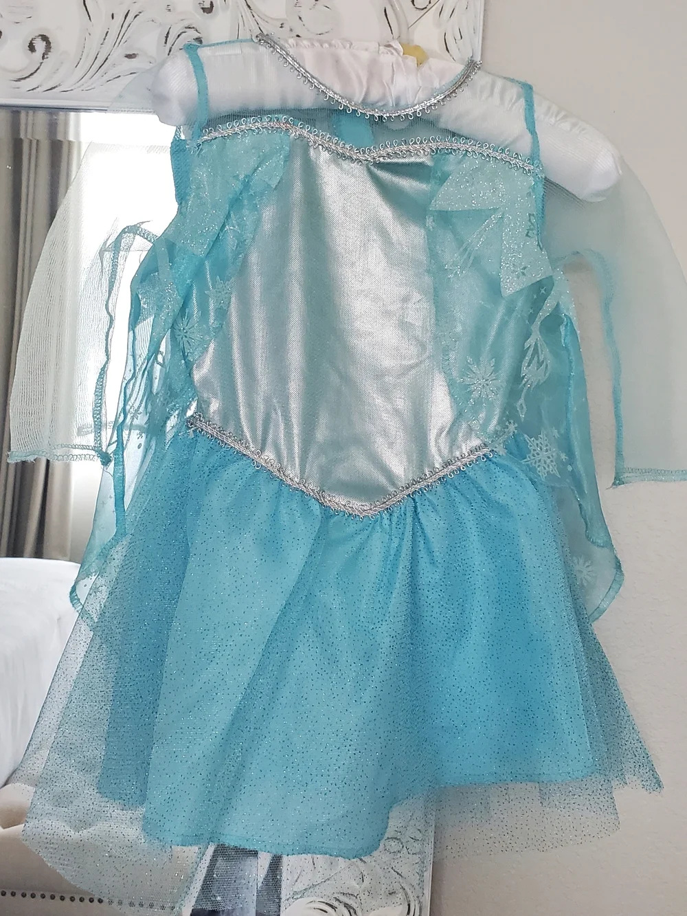 Frozen Disney Light Blue Sparkle Princess Dress